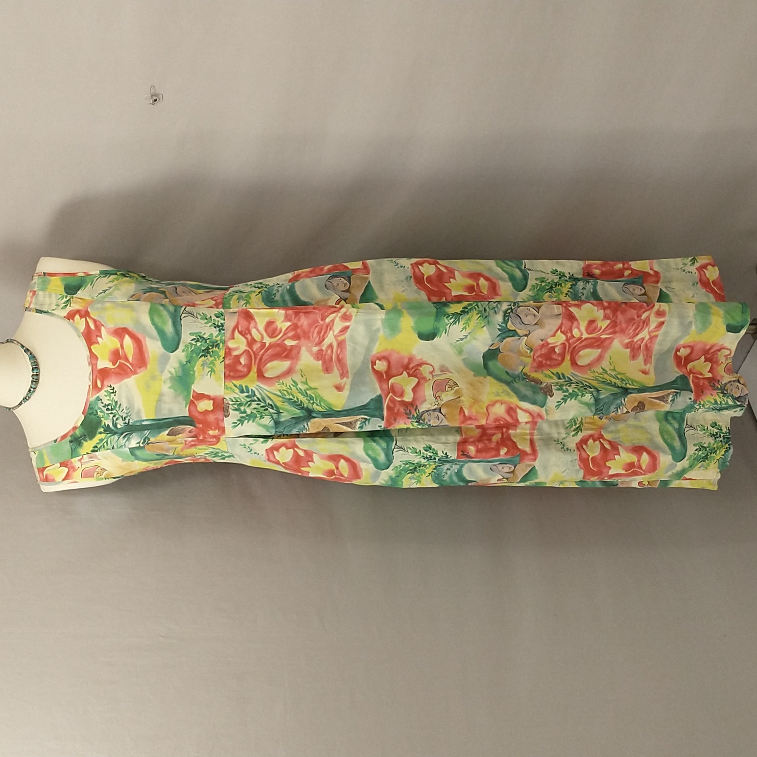 Jams World Hawaii Sundress Gauguin Tahiti Usa Made Shift Dress Pockets Colorful